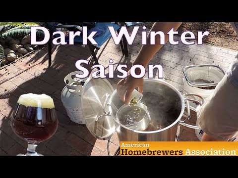 Brew Day- dark winter saison (inspired by American home brewers association)