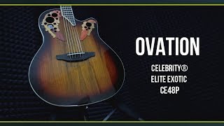 Video thumbnail for Электроакустическая гитара Ovation CELEBRITY® ELITE EXOTIC -  CE48P by МузZone Астана