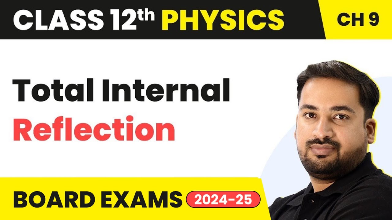Total Internal Reflection - Ray Optics & Optical Instruments | Class 12 Physics Ch 9 | CBSE/JEE/NEET