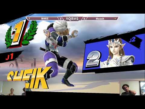 YQR#5 Smash 4 Pools - W4KE (Sheik, Donkey Kong) vs Moosh (Zelda)