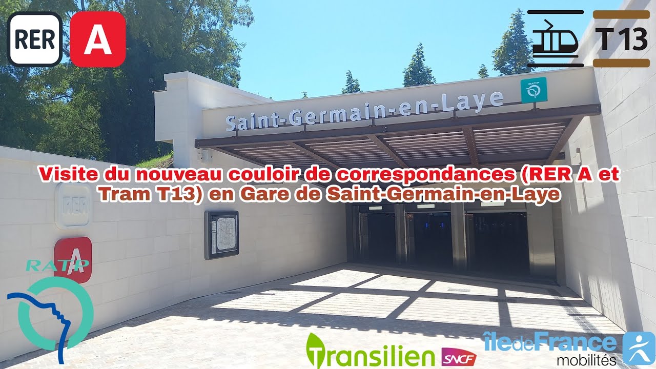 Watch video Visite du nouveau couloir de correspondances (RER A et Tram T13) en Gare de Saint-Germain-en-Laye Visite du nouveau couloir de correspondances (RER A et Tram T13) en Gare de Saint-Germain-en-Laye
