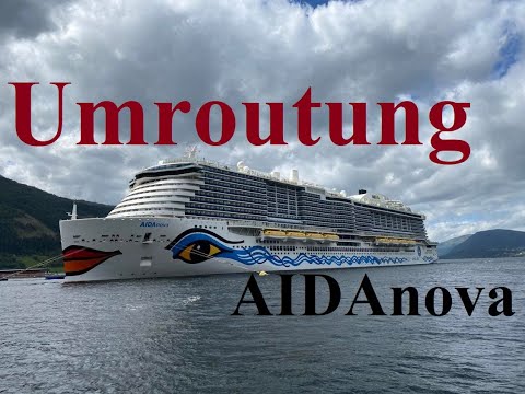 AIDAnova - Durchsage Kapitän zur Umroutung nach Rauchentwicklung im Maschinenraum. 21.07.2022