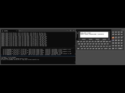 Casio PB-2000C PBNET demo - an "IP stack" in DL-Pascal