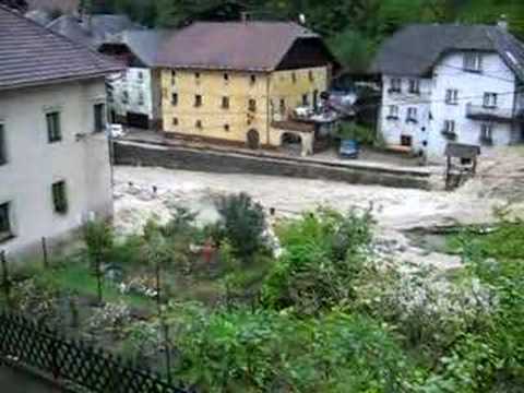 poplava Kropa 18.9.2007