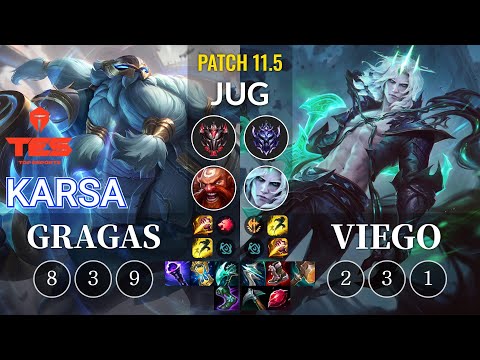 TES Karsa Gragas vs Viego Jungle - KR Patch 11.5