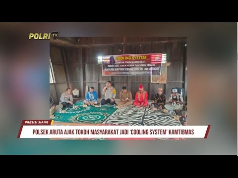 POLSEK ARUTA AJAK TOKOH MASYARAKAT JADI COOLING SYTEM KAMTIBMAS