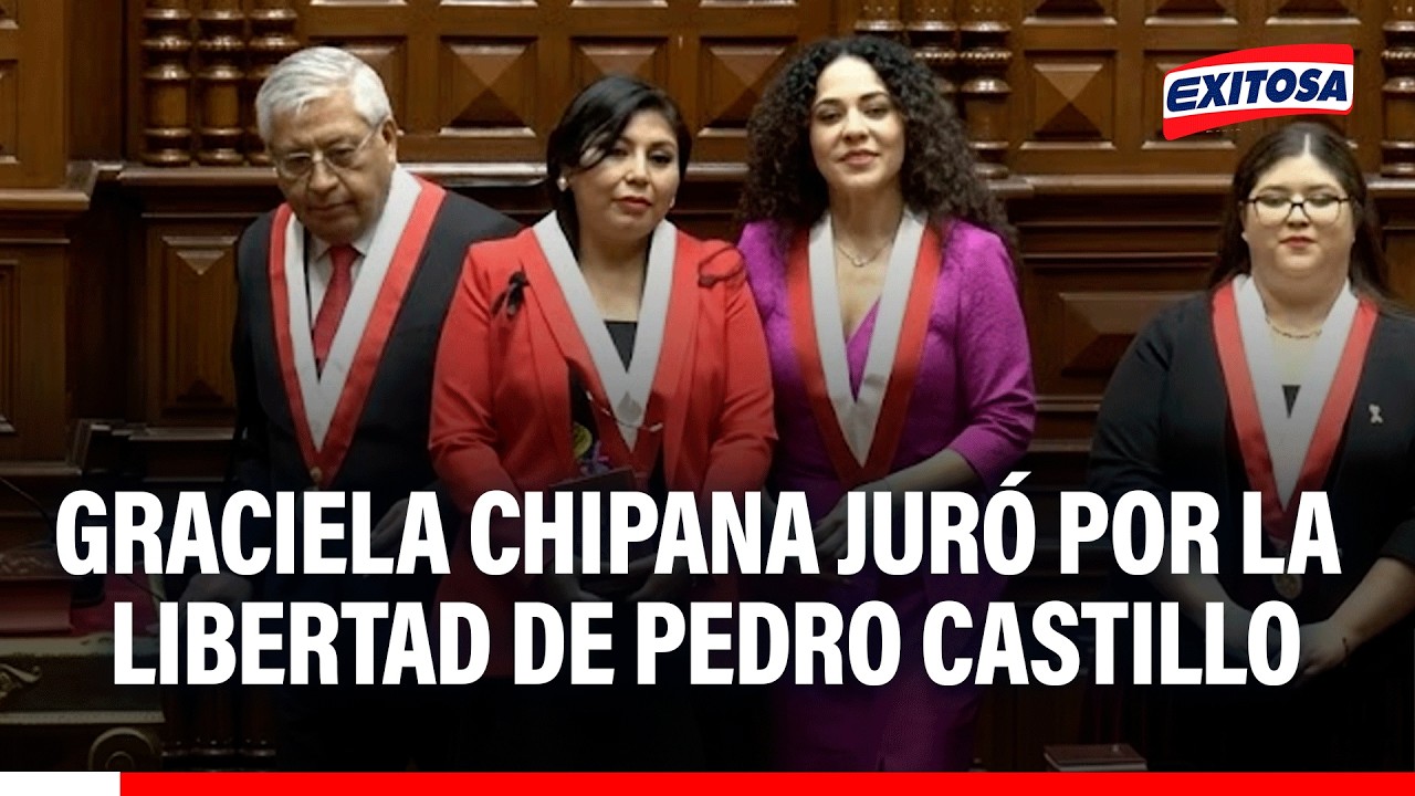 🔴🔵 Diputada electa Graciela Chipana juró por la libertad del expresidente Pedro Castillo
