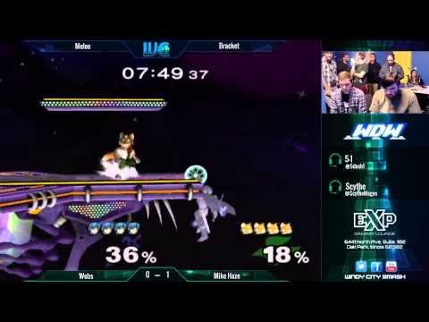 WDW 2/4/15 - Webs (Marth) vs. Mike Haze (Fox) Melee Winner's Bracket