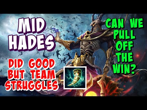 HADES MID GAMEPLAY SMITE - PLAYED GOOD BUT TEAM STRUGGLED! CAN WE WIN?