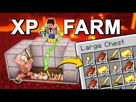 EASIEST Nether XP Farm in Minecraft 1.21 (Tutorial)