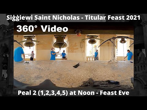 Mota 2 f'12:00pm (2021 - 1,2,3,4,5 - 360° Video) - Siġġiewi San Nikola - Festa Titulari - 5 Qniepen