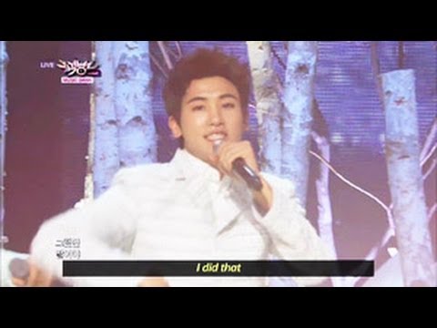 [Music Bank w/ Eng Lyrics] ZE:A X Five - The day we broke up (2013.04.13)