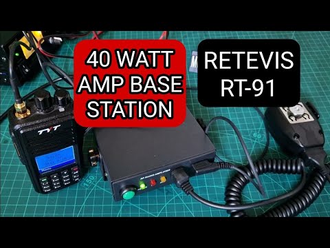 HT AMP - VRP25 AMP Base Station,  40 Watt amp for RT3S & TYT MD380 70cm.