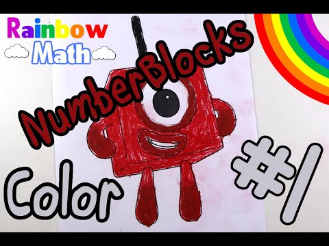 Let's Draw and Color Number Blocks #1