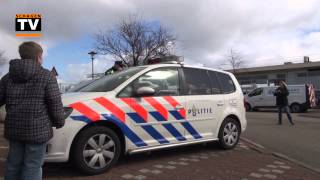 preview picture of video 'Actie politie bij station Schagen'