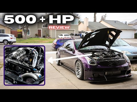 500 + HP SUPERCHARGED G35 6 Month Review ! (Stock Block)