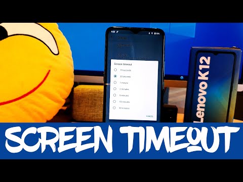 How to Change screen timeout in Lenovo K12