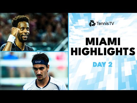 Monfils Faces Lajovic; Sonego, Auger-Aliassime In Action | Miami 2024 Day 2 HIghlights