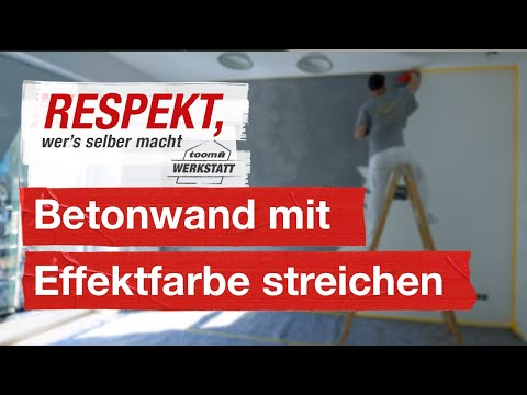 DIY wall design with concrete paint | toom workshop