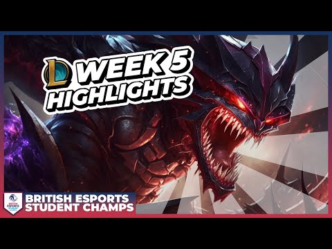 Week 5 Spring League of Legends Highlights | Student Champs