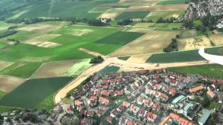 preview picture of video 'Segelflug über Reinheim'