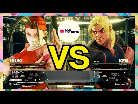 SFV CE - Cuhzlightyear (Ibuki) vs Ceroblast (Ken) STREET FIGHTER V CE  High Level Gameplay