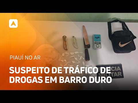 PM prende suspeito de tráfico de drogas em Barro Duro