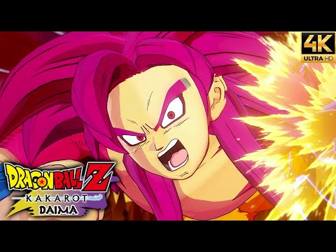 SS4 Goku vs Gomah Boss Fight - DBZ Kakarot DAIMA DLC 2 Ending (4K 60FPS)