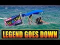 BLUE TOP LEGEND GOES DOWN !! ENGINE FAILS AT BOCA INLET ! | HAULOVER INLET BOATS | WAVY BOATS