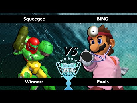 Squeegee (Samus) vs BING (Dr. Mario) - Cascade Cup - Melee Singles - Pools