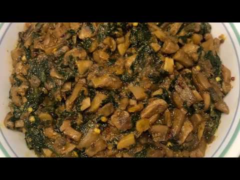 Mushroom Spinach Curry