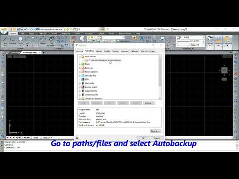 How to find auto backup file in JTS IntelliCAD 11