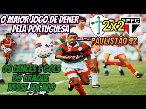 O maior jogo de Dener pela Portuguesa