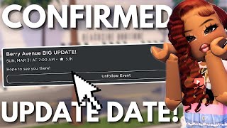 BERRY AVENUE BIG UPDATE *DATE* CONFIRMED BY AMBERRY!! | AIRPORT? ✈️ MALL? 🛍