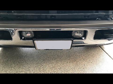 F250 2005 Superduty Fog Light Install With Upfitter Switch and Rigid Series D Fog Light Notes