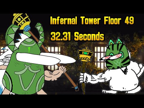 Infernal Tower Floor 49 Speedrun (Battle cats)