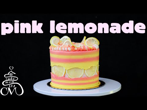 Pink Lemonade Cake (Ombre Fault Line Design)