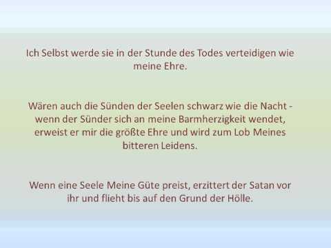 Aus dem Tagebuch der Heiligen Schwester Faustina