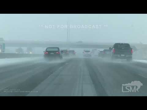 01-14-2022 Des Moines, IA - Heavy Snow Begins Falling - Traffic Shots