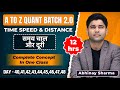Time Speed And Distance समय चाल और दूरी Full Concept In One Class By Abhinay