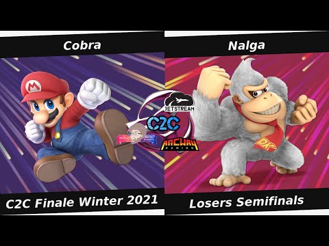 C2C Finale Winter 2021 Losers Semifinals - Cobra (Mario) Vs. Nalga (DK) Smash Ultimate - SSBU