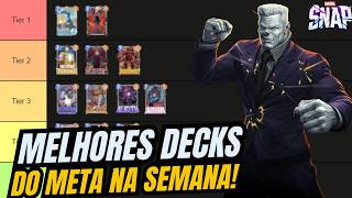 MELHORES DECKS DO TOP GLOBAL! TIER LIST ATUALIZADA #42 | Marvel Snap