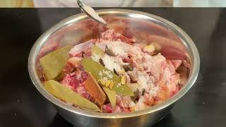 পালং শাক দিয়ে খাসির মাংস