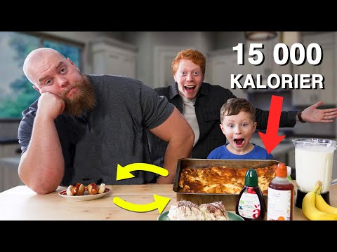 Sveriges starkaste man och 6-åring byter kost under en dag