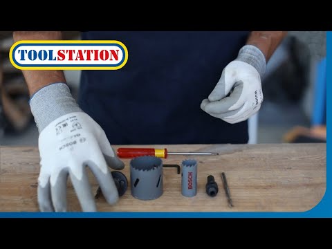 Assembling the Bosch Holesaw Arbor Hex 32 -210mm | Toolstation