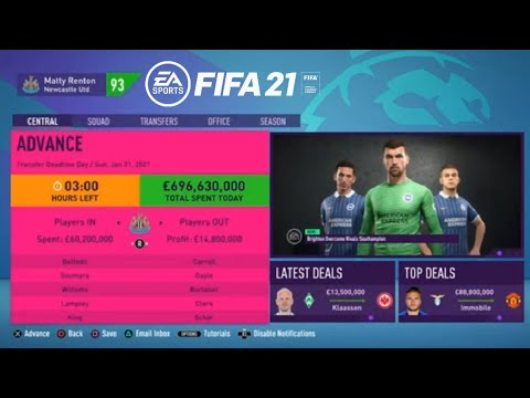 FIFA 21 NEWCASTLE UNITED CAREER MODE EPISODE 5 | TRANSFER DEADLINE DAY!