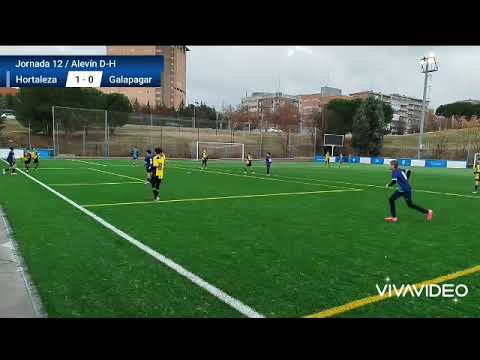 Alevín F11 División de Honor Hortaleza VS CD GALAPAGAR Temporada 25-26. Giampaolo Celli Calcaño N°6