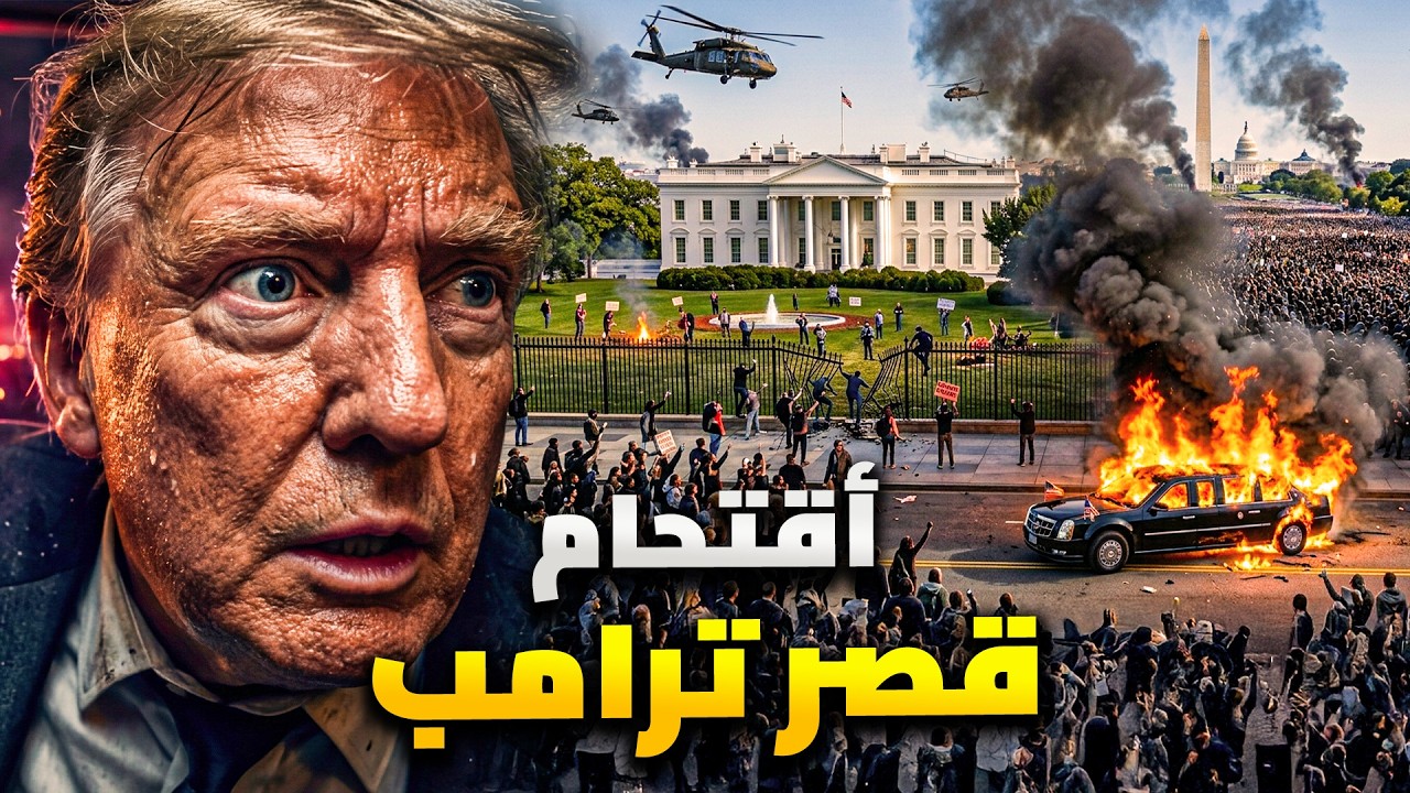 50000 متظاهر يقتحون قصر ترامب .. والحرس الوطني يتدخل