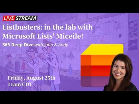 LIVE Listbusters: in the lab with Microsoft Lists’ Miceile LIVE Listbusters: in the lab with Microsoft Lists’ Miceile