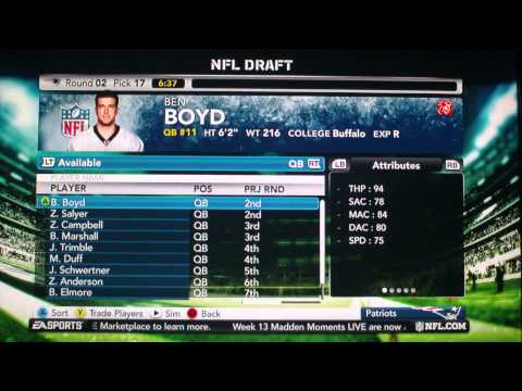 Year 3 Offseason Tasks in franchise mode in madden 12 w/TROCKMONEYK